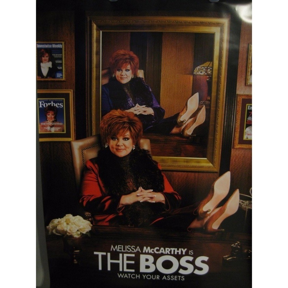 The Boss Melissa McCarthy Movie Poster Double Sided Original 2016 Comedy Film